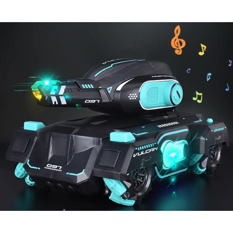 Танк всюдихідний стріляючий орбізами з пультом на радіокеруванні 2.4GHz до 40м 1200-10A Black/Blue