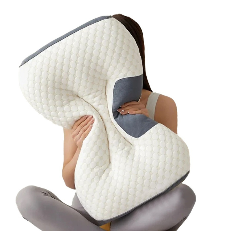 Ортопедична подушка 63х37см з ефектом пам'яті зі знімною наволочкою на змійці Light Clouds 052 White Ортопедична подушка 63х37см з ефектом пам'яті зі знімною наволочкою на змійці Light Clouds 052 White