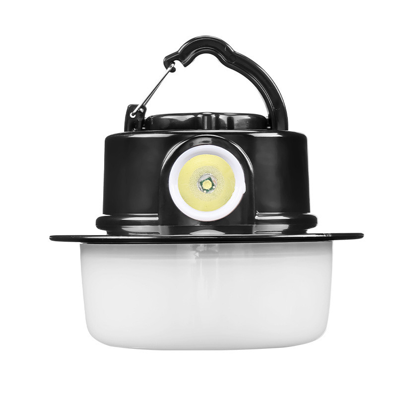 Підвісний похідний кемпінговий LED ліхтар на акумуляторі 500 мАг з карабіном X-Balog BL-3439 Black