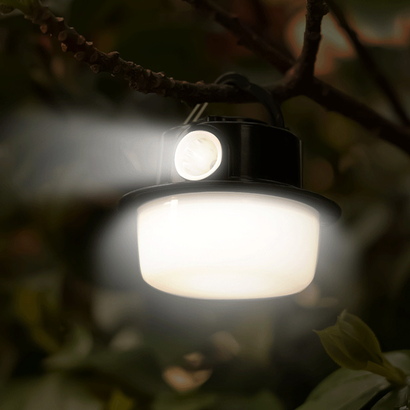 Підвісний похідний кемпінговий LED ліхтар на акумуляторі 500 мАг з карабіном X-Balog BL-3439 Black