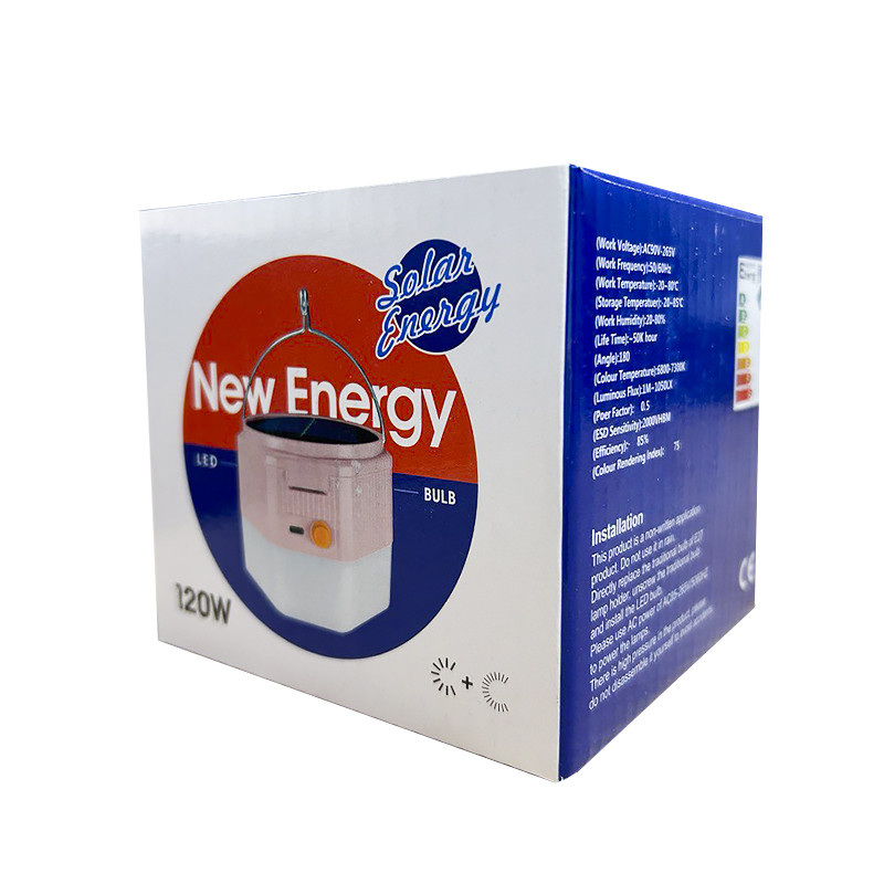 Кемпінговий підвісний ліхтар USB на сонячній батареї 3600 мАг з гачком SENDL AY-LYD09 White