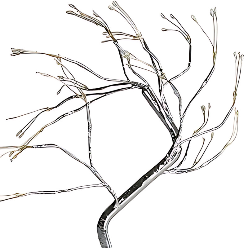 Настільний світлодіодний світильник Дерево срібне-краплі LED лампа нічник дерево-бонсай 50 см USB + батарейки AA 3шт SFK-26 Silver Настільний світлодіодний світильник Дерево срібне-краплі LED лампа нічник дерево-бонсай 50 см USB + батарейки AA 3шт SFK-26 Silver