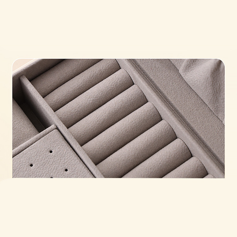 Трирівнева скринька 23*17*13,5 см для прикрас і ювелірних виробів на замку з ключем Casegrace SP-01265 White