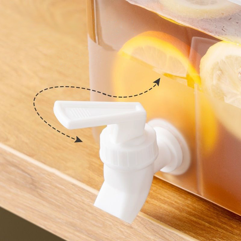 Пластиковий контейнер-лимонадник на 2.5 л з кришкою та краником KL-01 Transparent