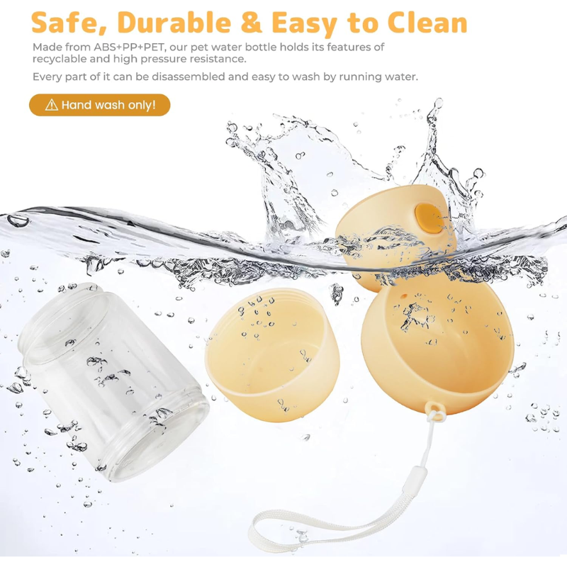 Портативная поилка-кормушка для домашних животных SM-0912 Orange