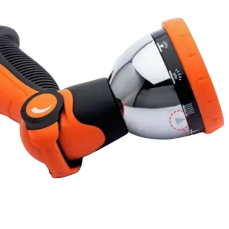 Насадка на шланг для поливу пістолет-розпилювач з 10 режимами високого тиску WATER GUN PRO 1292 Orange Насадка на шланг для поливу пістолет-розпилювач з 10 режимами високого тиску WATER GUN PRO 1292 Orange