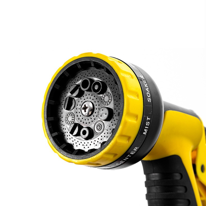 Насадка на шланг для поливу пістолет-розпилювач з 10 режимами високого тиску WATER GUN PRO 1290 Yellow Насадка на шланг для поливу пістолет-розпилювач з 10 режимами високого тиску WATER GUN PRO 1290 Yellow