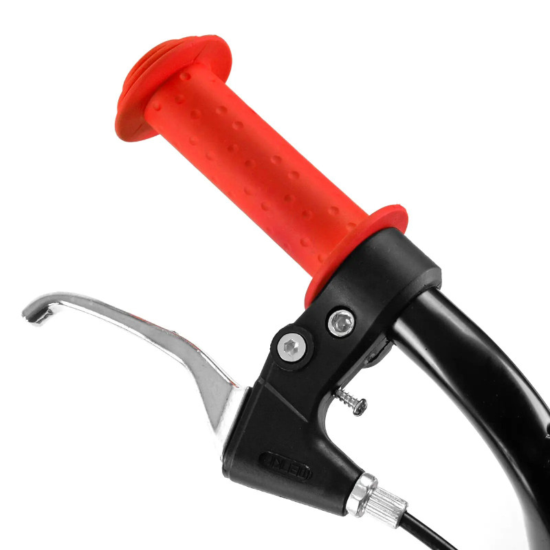 Самокат міський двоколісний з великими надувними колесами 12" для дітей від 3 років Corso JT 32050 Темно-Синій/Чорний/Помаранчевий