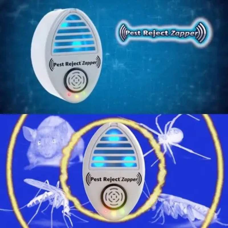 Відлякувач комах для дому електричний ультразвуковий Pest Reject Zapper RS-14 White