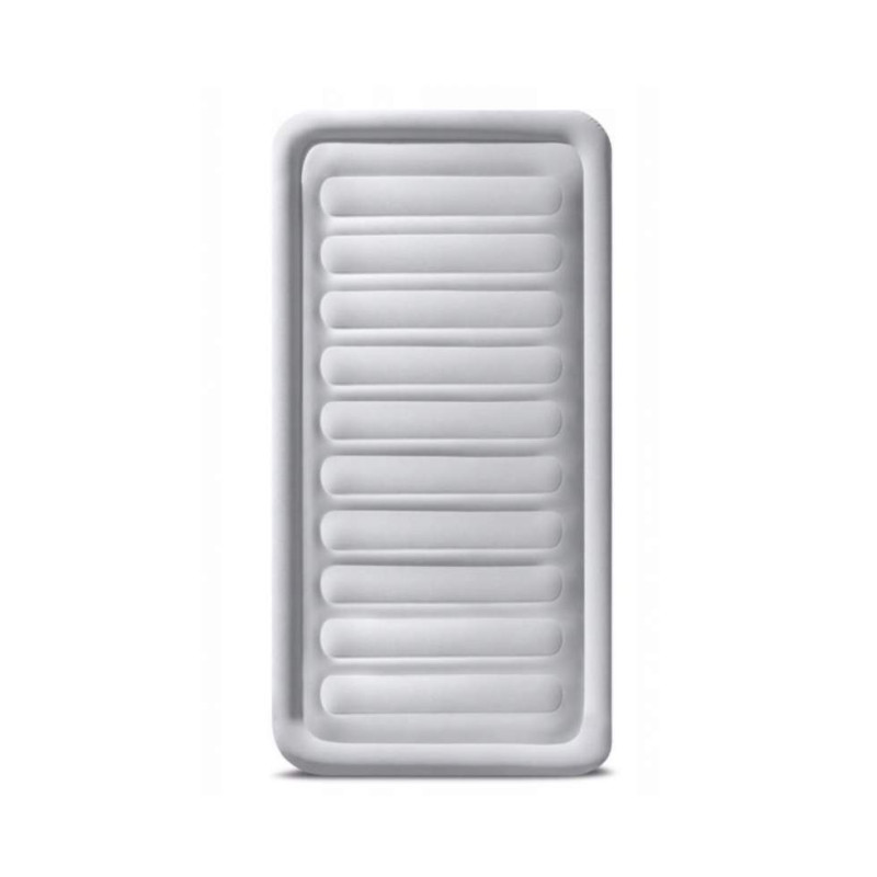 Одномісне надувне ліжко 191 x 99 x 33см, матрац із вбудованим електронасосом  Intex 67766 Gray