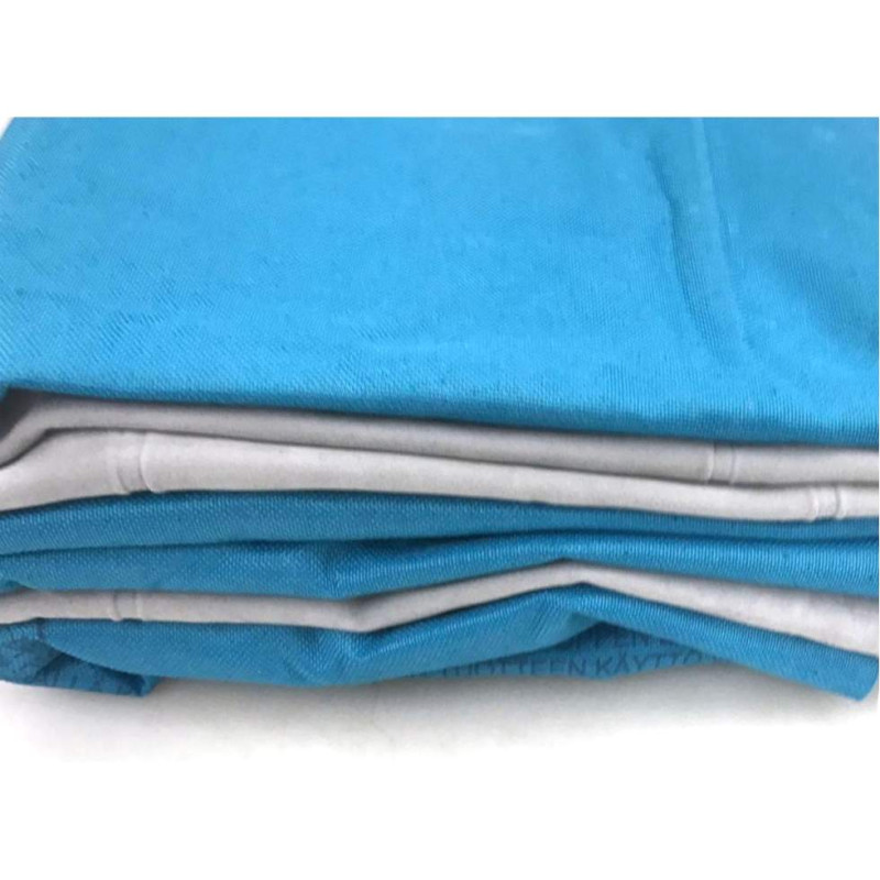 Надувний матрац одномісний для кемпінгу ПВХ до 136кг Intex 67997 184x67x17см Grey/Blue