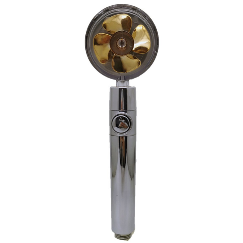 Турболійка душова високого тиску водозберігаюча з унікальним малюнком води ABS 25х9,5х3 см Golden