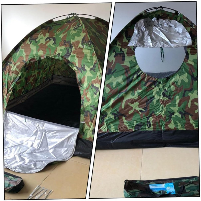 Саморозкладний намет автоматичний для кемпінгу 2-х місний 200х150х110см Green Camouflage