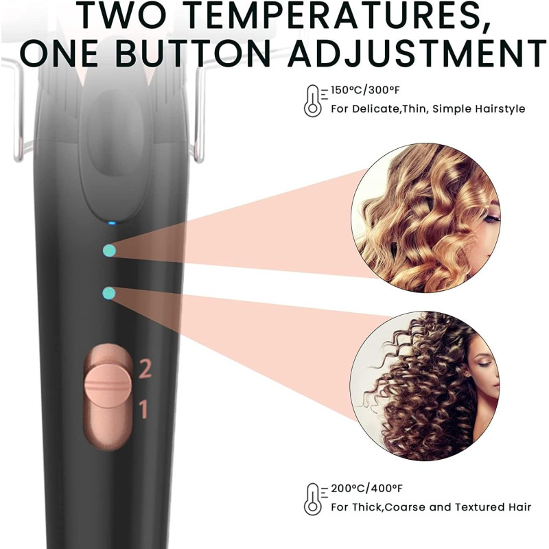 Плойка праска набір щипців для завивки 5 в 1 з 3-ма стволами FZ-01 Beige