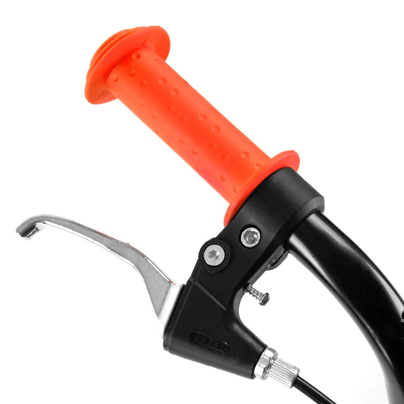 Самокат міський двоколісний з великими надувними колесами 12" для дітей від 3 років Corso JT 28822 Білий/Чорний/Помаранчевий