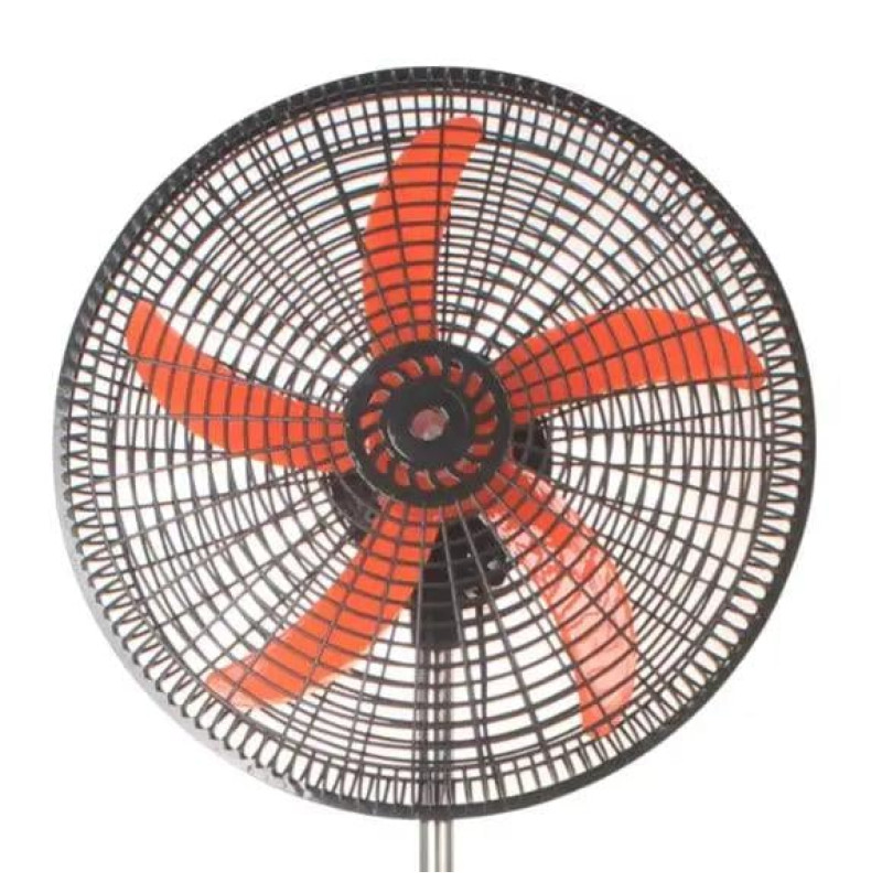 Підлоговий вентилятор побутовий із захисними ґратами, 3 швидкості 5 лопастей 65 Вт RainBerg RB-1802 Gray Підлоговий вентилятор побутовий із захисними ґратами, 3 швидкості 5 лопастей 65 Вт RainBerg RB-1802 Gray