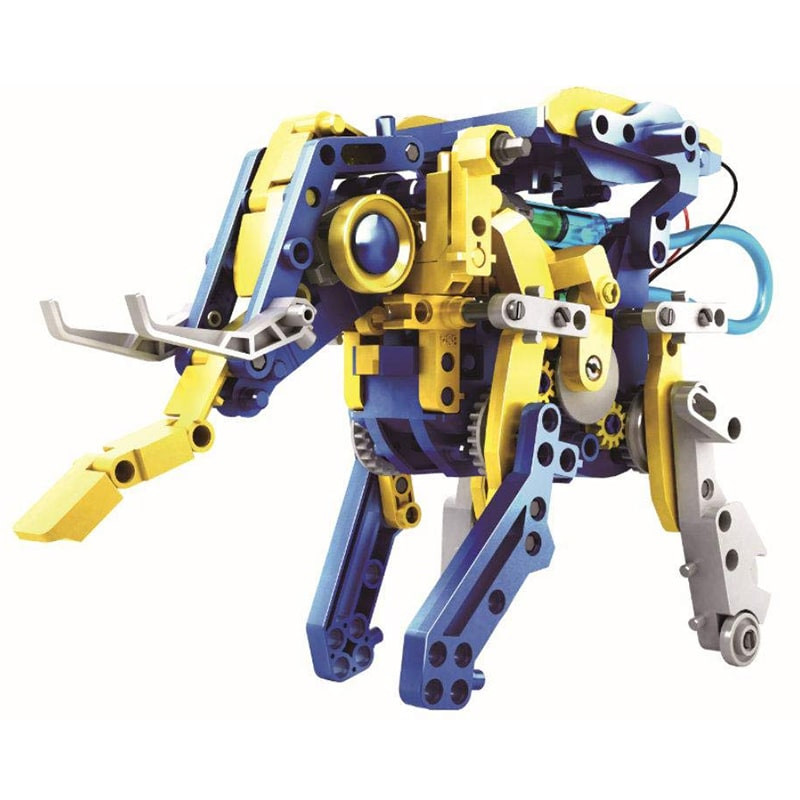 Детский обучающий конструктор-робот 11 в 1 на солнечной батарее RoboKit