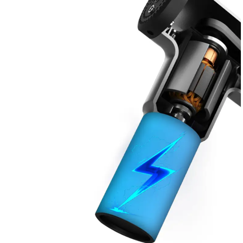 ручний пістолет для перкусійного масажу Massage Gun 320 Black м'язовий масажер портативний