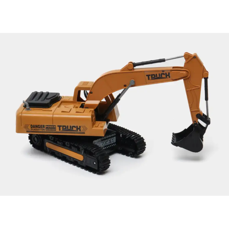 Радіокерований гусеничний екскаватор на акумуляторі з керованим ковшем та пультом GS-7735 Yellow