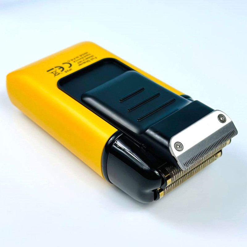 Акумуляторна електробритва для гоління шейвер для чоловіків з подвійне лезо, 2 насадки VGR (V-357 Orange)