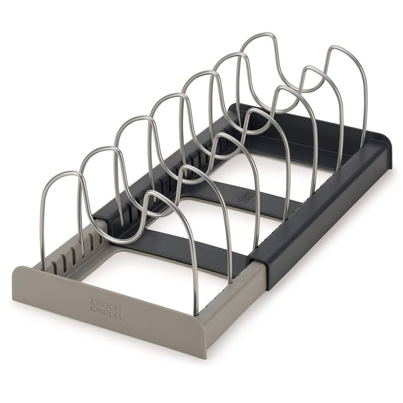 Органайзер розсувний для кришок і посуду з піддоном Easy Save ES-8765 Grey