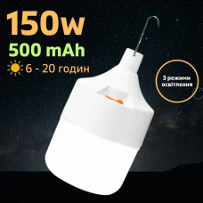 Світлодіодна кемпінгова лампа підвісна 2 режими роботи LED DIGAD 5150 White