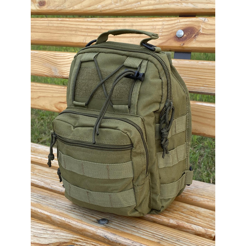 Тактичний рюкзак Tactic Backpack сумка на плече 10л 28х10х20 см (Olive)