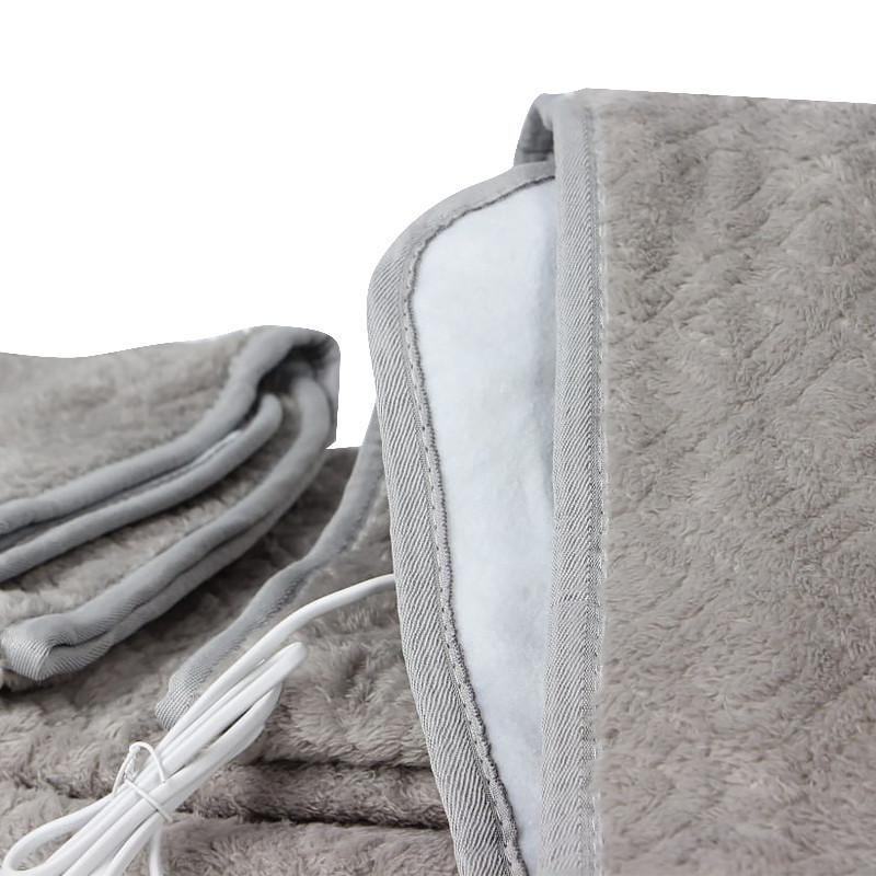 Електрична ковдра 180*80 з підігрівом від мережі 220 вольт 9 режимів Lesko J-001 Gray