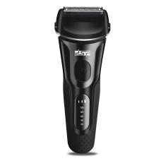 Електробритва акумуляторна з подвійними головками та індикатором зарядки для сухого та вологого гоління DSP IPX5 Black