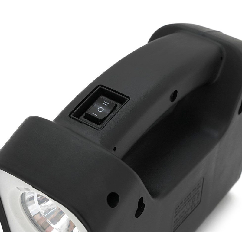 Ліхтар-прожектор на сонячній батареї з PowerBank з 3 лампочками GDLITE GD-3 Black