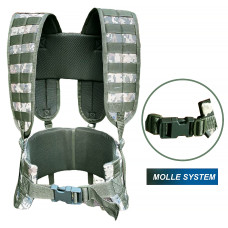 тактичний розвантажувальний пояс з підтяжками Unloading Belt ремінно-плечова система M (Піксель) розгрузка