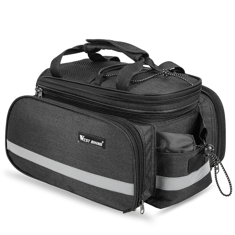 Сумка 3 в 1 на багажник велосипеда розкладна сумка-штани West Biking PRO 1298 Black