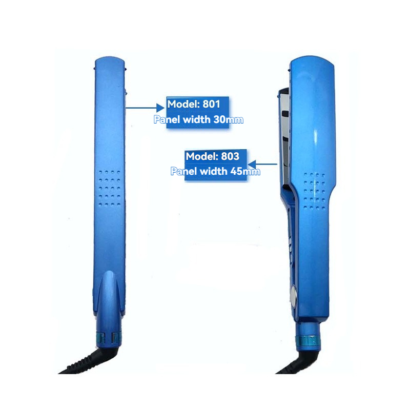 Плойка-випрямляч для випрямлення волосся 60Вт Nano Titanium PRO MN-1245 Blue