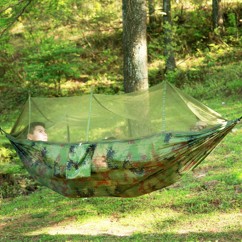 Гамак туристичний Easy Camping з москітною сіткою до 300кг EC-9812 Green Гамак туристичний Easy Camping з москітною сіткою до 300кг EC-9812 Green