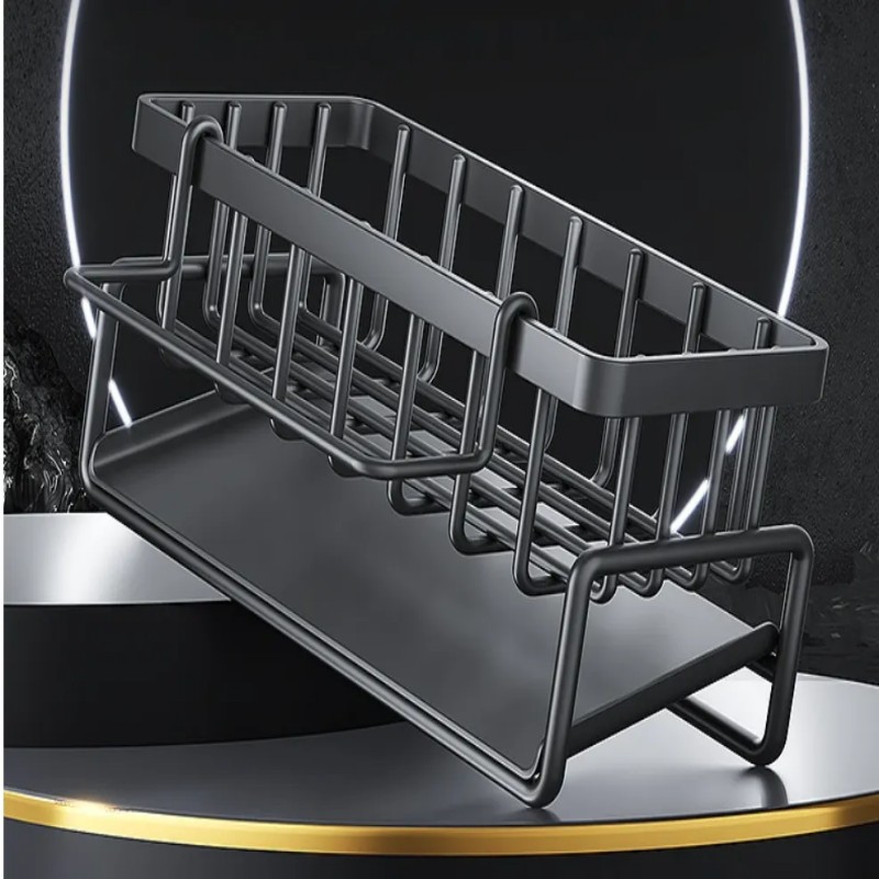 Органайзер металевий 23х9х11см для миття посуду і кухонного приладдя LS-7825 Grey