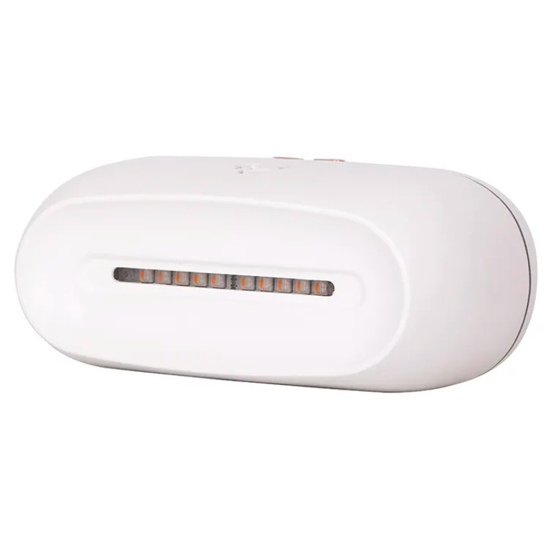 Ультразвуковий зволожувач повітря 200мл з ефектом полум'я RGB LED 7 кольорів 6Вт White