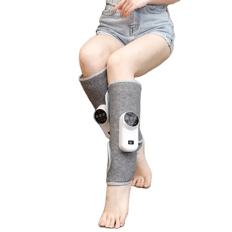 Бездротовий масажер на ногу повітряно-компресійний з 3 режимами Grey