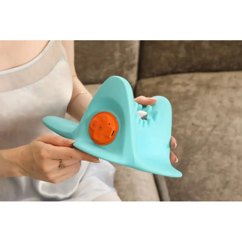 Масажна подушка Turquoise підголовник для шиї та плечей з анатомічною формою W22