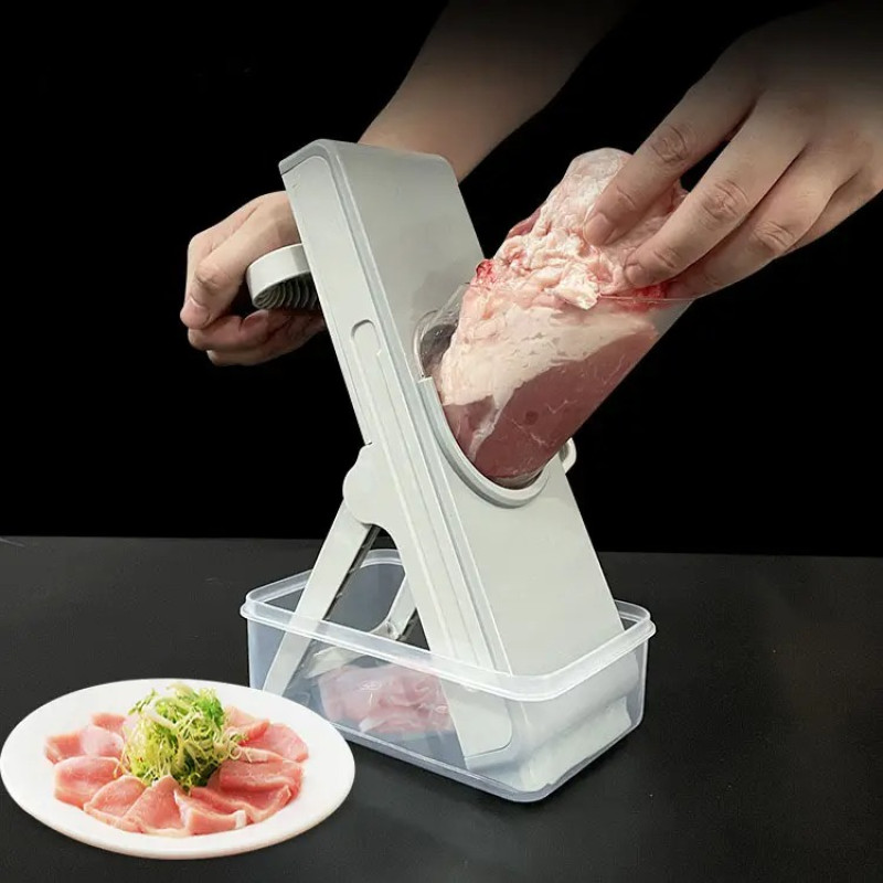 Багатофункціональна овочерізка подрібнювач Vegetable Cutter для овочів та фруктів ножі з нержавіючої сталі Grey