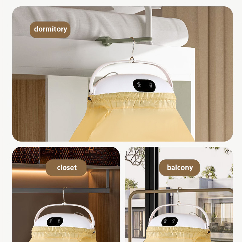 Автоматична електросушарка 1000 Вт вертикальна для одягу з чохлом і таймером HB-006 White