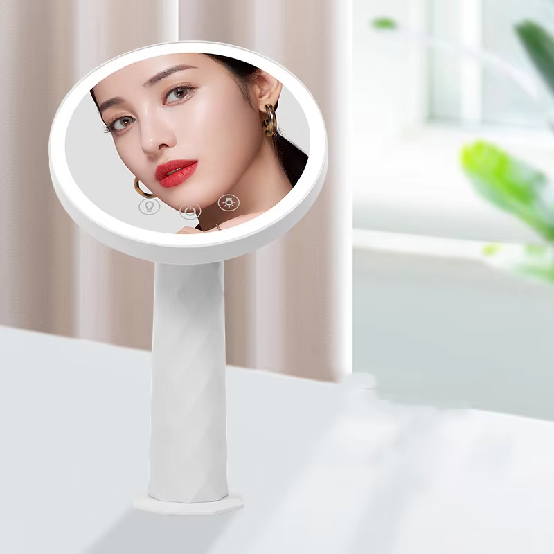 Дзеркало-нічник кругле поворотне Magic Mirror з LED підсвічуванням SM-1126 White