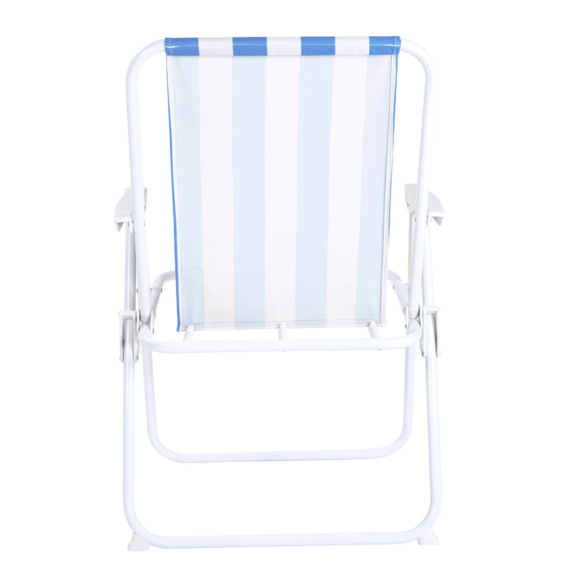 Стілець складаний 76X50X51 cм. метал+тканина для дачі та пікніка EC-0988 Blue Стілець складаний 76X50X51 cм. метал+тканина для дачі та пікніка EC-0988 Blue