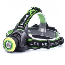 Ліхтарик налобний акумуляторний високої потужності 4 режими свічення BAILONG BL-T107-T6 Black/Green