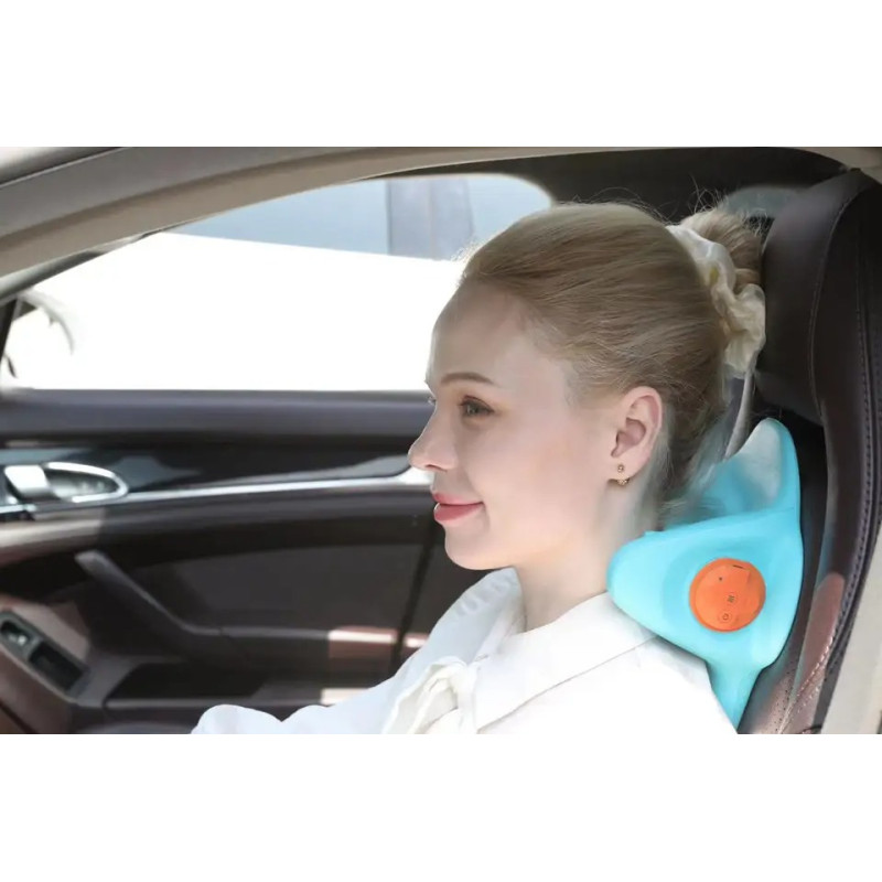 Масажна подушка Turquoise підголовник для шиї та плечей з анатомічною формою W22