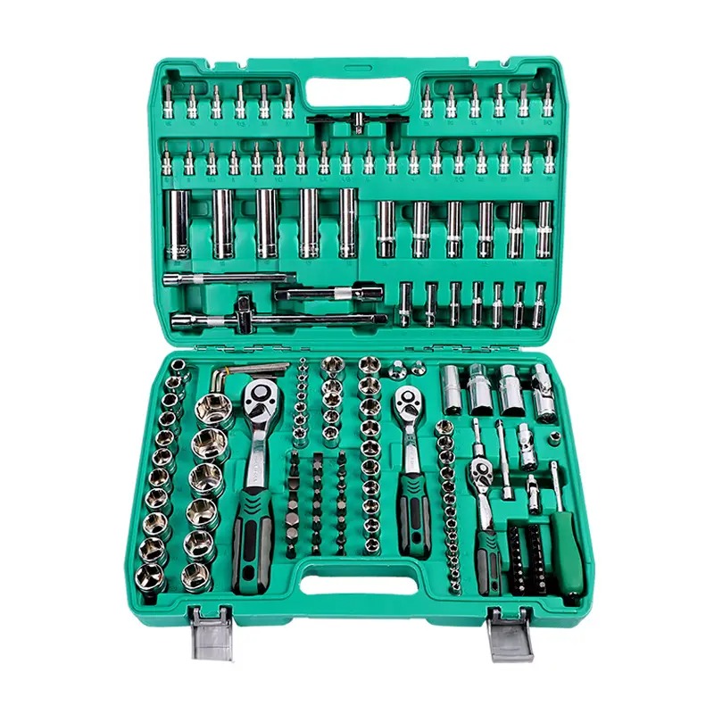 Набір інструментів із 172 предметів Repair Tool хромованадієва сталь для ремонту та обслуговування в пластиковому кейсі Green