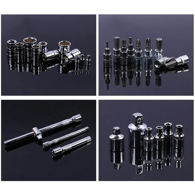 Набір інструментів із 172 предметів Repair Tool хромованадієва сталь для ремонту та обслуговування в пластиковому кейсі Green