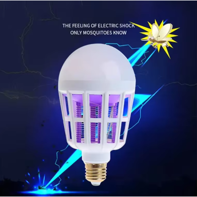 Світлодіодна лампа приманка - знищувач для комах 2в1 Destrui Lamp DL9808 White