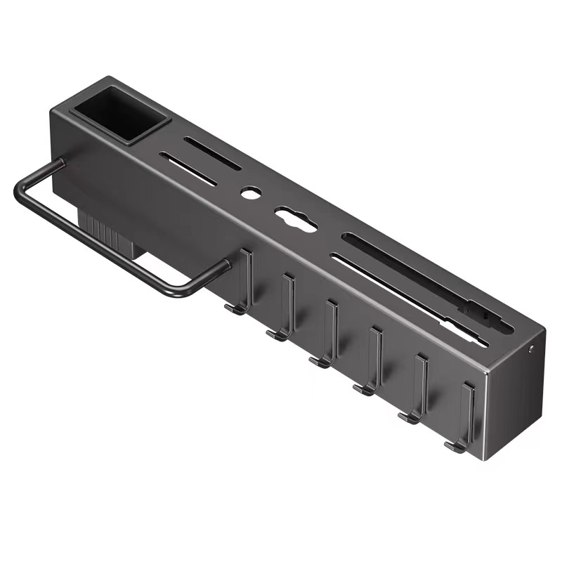 Настінний багатофункціональний органайзер Light Shelf для зберігання кухонних предметів LS-7822 Gray