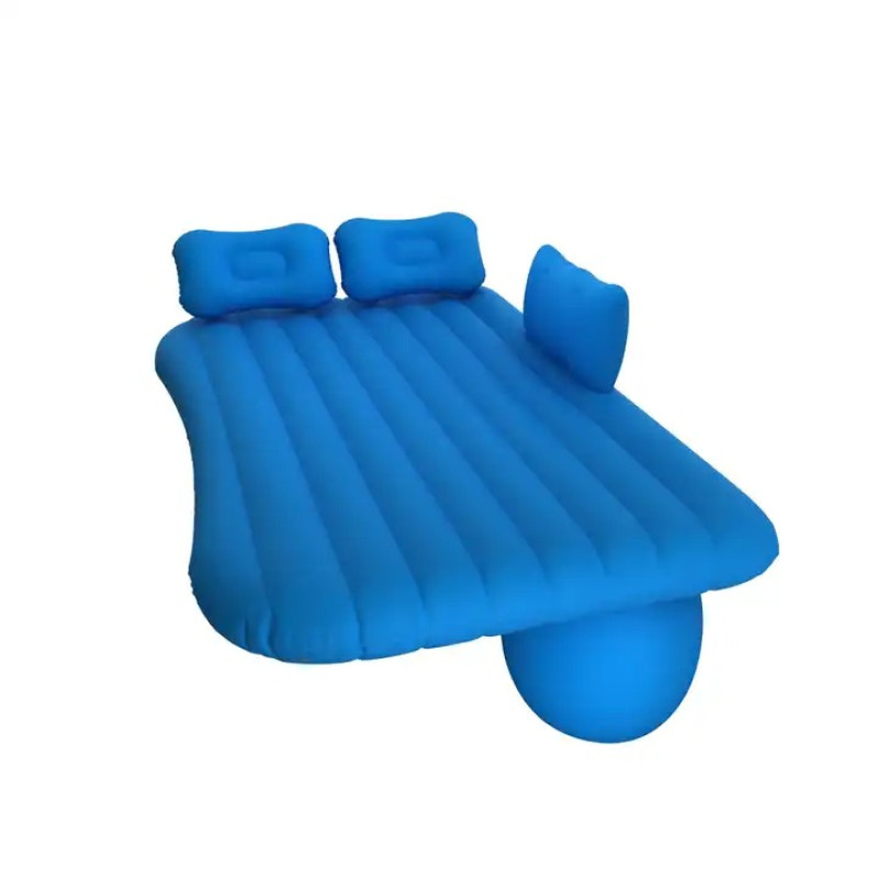 Автомобільне надувне ліжко-матрац у машину на заднє сидіння 135*88*45 см SY10132 Blue