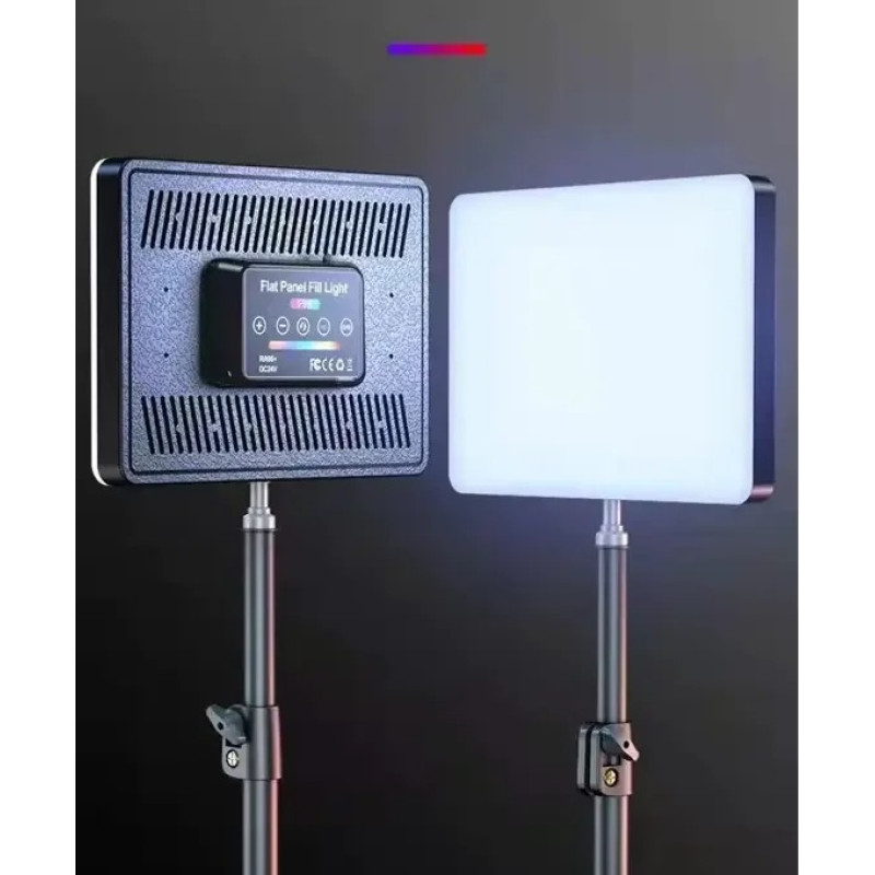 LED лампа студійна для фото та відео із пультом 220х155 мм RGB регулювання яскравості Fill Light F99 White